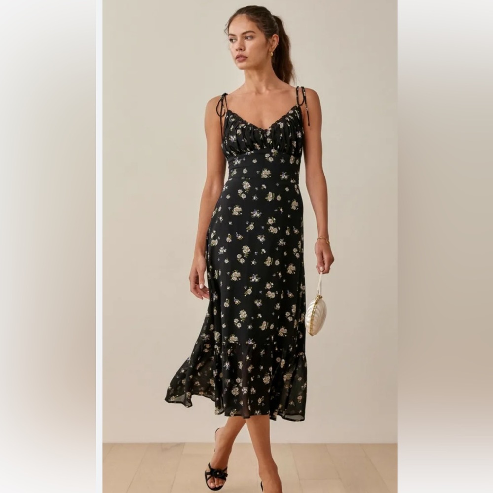 Reformation Embry dress in color Daisy, size 12